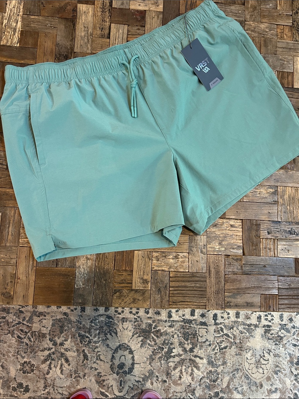VRST Lab Mint Green Drawstring Shorts